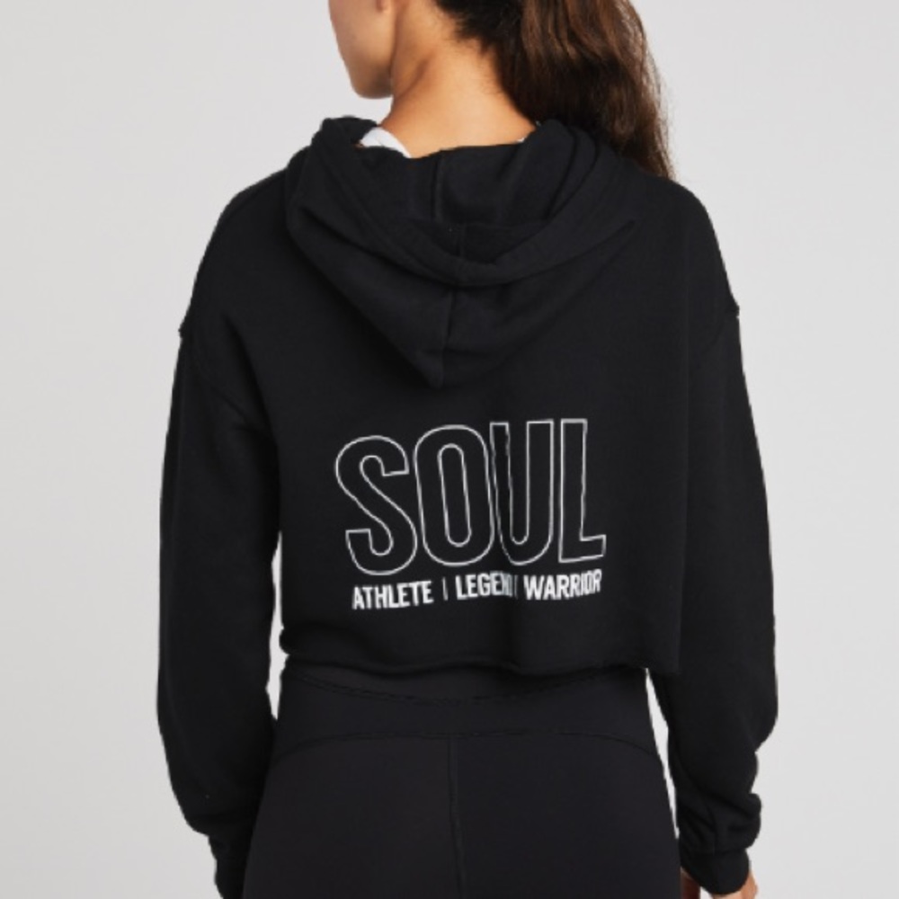 Soulcycle Cropped Hoodie Black size Small